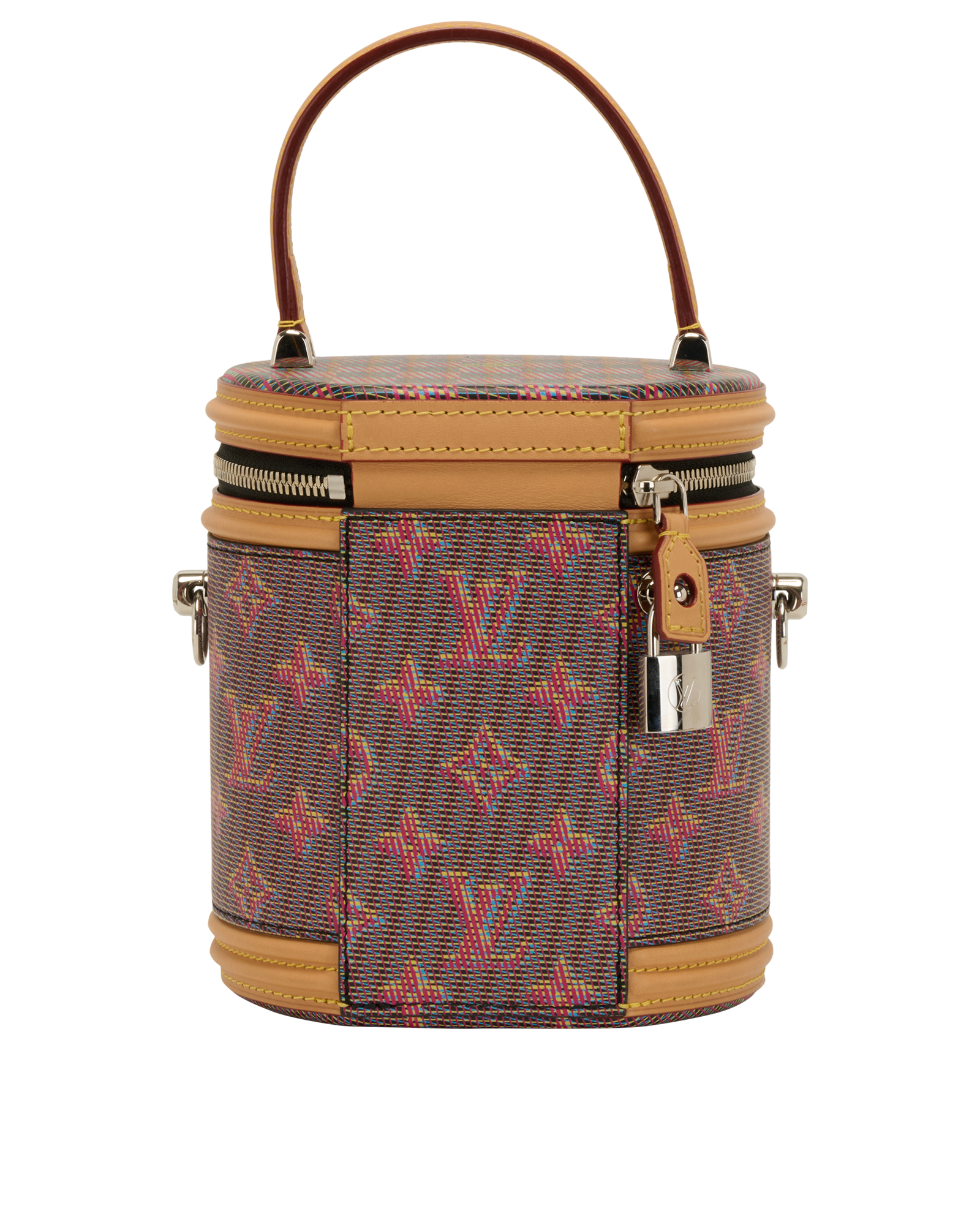 Pop Cannes, &pound;1,300, Handbags, Black/Brown/Pink, Canvas, Back view